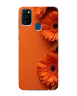 Чехол для Samsung Galaxy M31 с картинкой «Оранжевые герберы» Чехол для Samsung Galaxy M31 с картинкой «Оранжевые герберы»