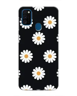 Чехол для Samsung Galaxy M31 с картинкой «Ромашки на черном» Чехол для Samsung Galaxy M31 с картинкой «Ромашки на черном»