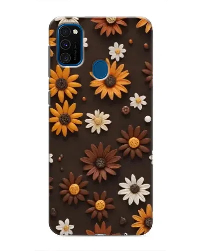 Чехол для Samsung Galaxy M31 с картинкой «Узор из маленьких подсолнухов» Чехол для Samsung Galaxy M31 с картинкой «Узор из маленьких подсолнухов»