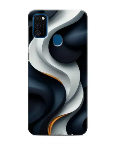 Чохол для Samsung Galaxy M31 з картинкою «Об'ємні чорно-білі стрічки» Чохол для Samsung Galaxy M31 з картинкою «Об'ємні чорно-білі стрічки»