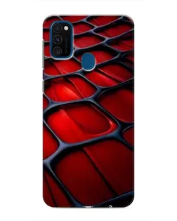 Чохол для Samsung Galaxy M31 з картинкою «Червона глянцева сітка»