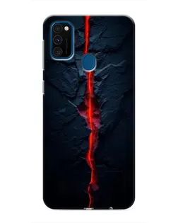 Чохол для Samsung Galaxy M31 з картинкою «Червона лавова тріщина»