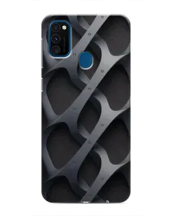 Чохол для Samsung Galaxy M31 з картинкою «Об'ємне сіре плетіння»