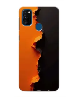 Чохол для Samsung Galaxy M31 з картинкою «Помаранчевий розлом»