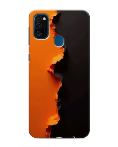 Чохол для Samsung Galaxy M31 з картинкою «Помаранчевий розлом» Чохол для Samsung Galaxy M31 з картинкою «Помаранчевий розлом»