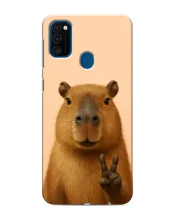 Чехол для Samsung Galaxy M31 с картинкой «Капибара виктория»