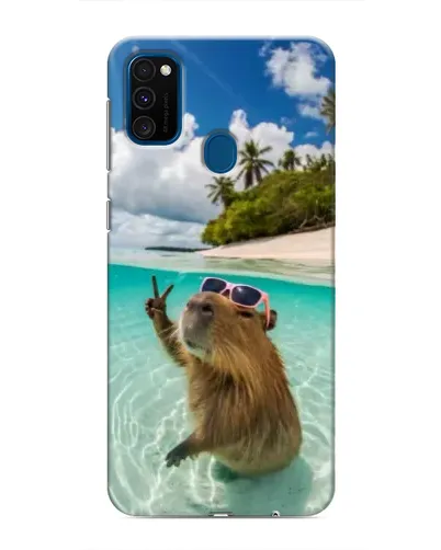 Чехол для Samsung Galaxy M31 с картинкой «Капибара на море» Чехол для Samsung Galaxy M31 с картинкой «Капибара на море»