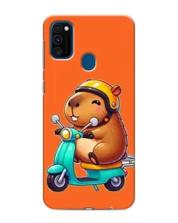 Чехол для Samsung Galaxy M31 с картинкой «Капибара на скутере»