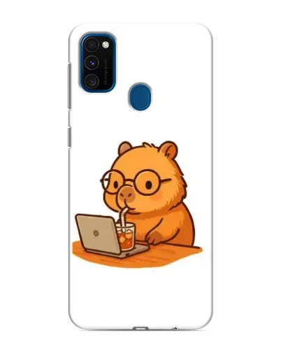 Чехол для Samsung Galaxy M31 с картинкой «Капибара с ноутбуком» Чехол для Samsung Galaxy M31 с картинкой «Капибара с ноутбуком»