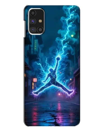 Чехол для Samsung Galaxy M31s с картинкой «Jordan Gold Jumpman»
