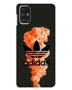 Чехол для Samsung Galaxy M31s с картинкой «Оранжевый дым Adidas» Чехол для Samsung Galaxy M31s с картинкой «Оранжевый дым Adidas»