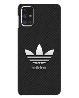 Чехол для Samsung Galaxy M31s с картинкой «Adidas Карбоновая текстура»