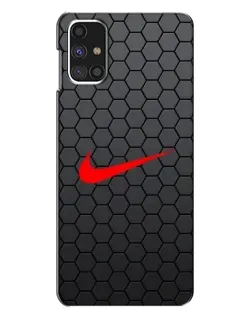 Чехол для Samsung Galaxy M31s с картинкой «Nike — карбоновая сетка» Чехол для Samsung Galaxy M31s с картинкой «Nike — карбоновая сетка»