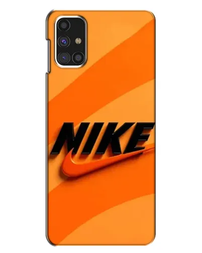 Чехол для Samsung Galaxy M31s с картинкой «Оранжевый драйв Nike»