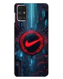 Чехол для Samsung Galaxy M31s с картинкой «Техногенный стиль Nike»