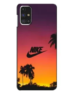 Чехол для Samsung Galaxy M31s с картинкой «Nike на закате солнца»
