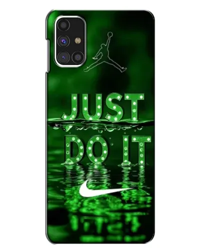 Чехол для Samsung Galaxy M31s с картинкой «Зеленый неоновый Nike»
