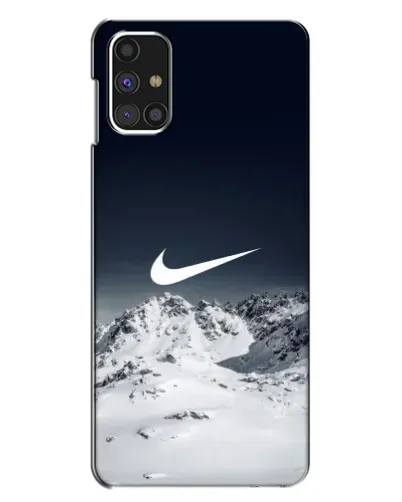 Чехол для Samsung Galaxy M31s с картинкой «Nike — зимние горы»