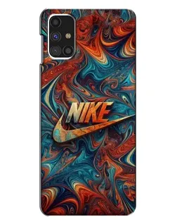 Чехол для Samsung Galaxy M31s с картинкой «Nike в абстракции»