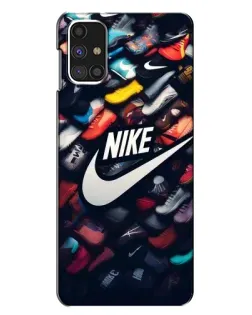 Чехол для Samsung Galaxy M31s с картинкой «Коллекция кроссовок Nike»