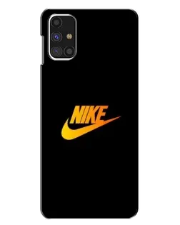 Чехол для Samsung Galaxy M31s с картинкой «Золотой логотип Nike»
