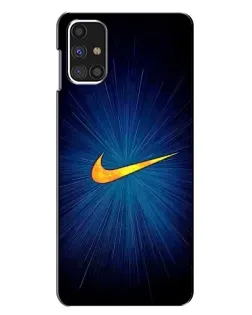 Чехол для Samsung Galaxy M31s с картинкой «Синий пульс Nike»