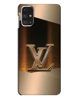 Чехол для Samsung Galaxy M31s с картинкой «LV — золотое сияние»