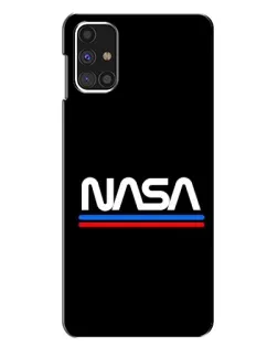 Чехол для Samsung Galaxy M31s с картинкой «NASA — классика Red Blue» Чехол для Samsung Galaxy M31s с картинкой «NASA — классика Red Blue»