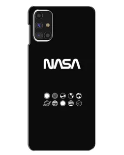 Чехол для Samsung Galaxy M31s с картинкой «NASA — технический принт» Чехол для Samsung Galaxy M31s с картинкой «NASA — технический принт»