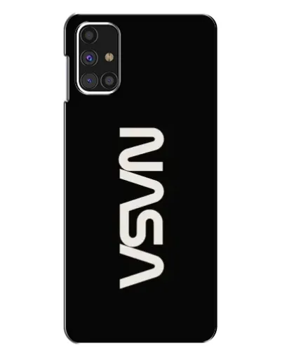 Чехол для Samsung Galaxy M31s с картинкой «NASA — вертикальный логотип»