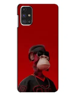 Чехол для Samsung Galaxy M31s с картинкой «Bored Ape в красном» Чехол для Samsung Galaxy M31s с картинкой «Bored Ape в красном»
