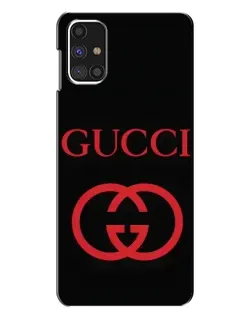Чехол для Samsung Galaxy M31s с картинкой «Gucci — красный логотип» Чехол для Samsung Galaxy M31s с картинкой «Gucci — красный логотип»