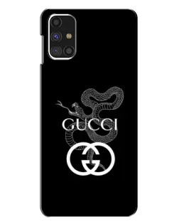 Чехол для Samsung Galaxy M31s с картинкой «Gucci — серебряная змея» Чехол для Samsung Galaxy M31s с картинкой «Gucci — серебряная змея»