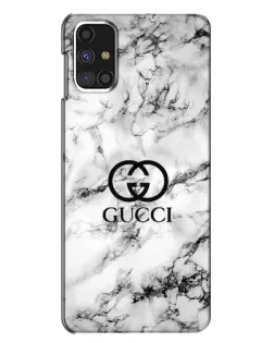 Чехол для Samsung Galaxy M31s с картинкой «Gucci — мраморный шик» Чехол для Samsung Galaxy M31s с картинкой «Gucci — мраморный шик»