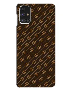 Чехол для Samsung Galaxy M31s с картинкой «Gucci — золотые диагонали» Чехол для Samsung Galaxy M31s с картинкой «Gucci — золотые диагонали»