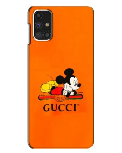 Чехол для Samsung Galaxy M31s с картинкой «Микки Маус Gucci — оранж» Чехол для Samsung Galaxy M31s с картинкой «Микки Маус Gucci — оранж»