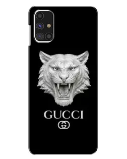 Чехол для Samsung Galaxy M31s с картинкой «Gucci — серебряный лев» Чехол для Samsung Galaxy M31s с картинкой «Gucci — серебряный лев»