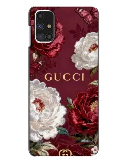 Чехол для Samsung Galaxy M31s с картинкой «Gucci — бордовые розы» Чехол для Samsung Galaxy M31s с картинкой «Gucci — бордовые розы»