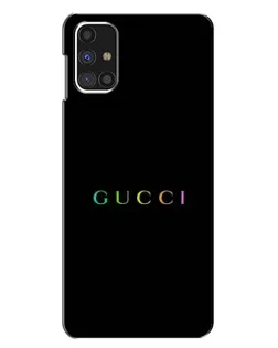 Чехол для Samsung Galaxy M31s с картинкой «Gucci — неоновый минимализм» Чехол для Samsung Galaxy M31s с картинкой «Gucci — неоновый минимализм»
