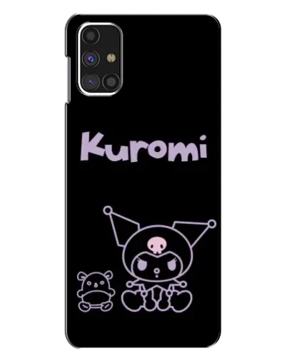 Чехол для Samsung Galaxy M31s с картинкой «Kuromi — черный минимализм»
