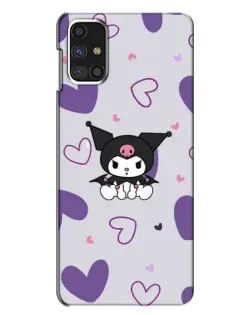 Чехол для Samsung Galaxy M31s с картинкой «Kuromi и лавандовые сердца»