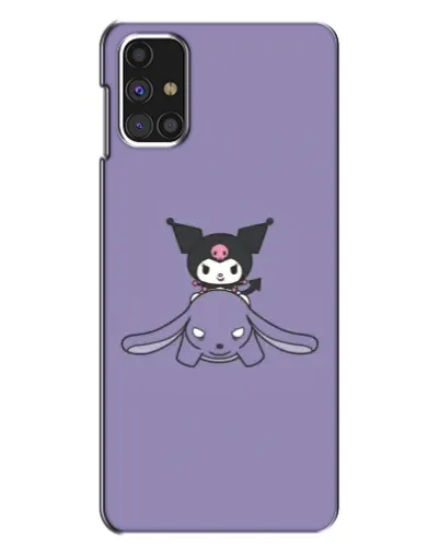Чехол для Samsung Galaxy M31s с картинкой «Kuromi на лиловом фоне»