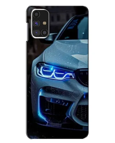 Чехол для Samsung Galaxy M31s с картинкой «Взгляд BMW с синими фарами» Чехол для Samsung Galaxy M31s с картинкой «Взгляд BMW с синими фарами»