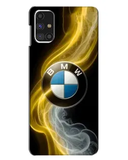 Чехол для Samsung Galaxy M31s с картинкой «Золотистый дым BMW» Чехол для Samsung Galaxy M31s с картинкой «Золотистый дым BMW»