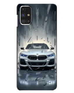 Чехол для Samsung Galaxy M31s с картинкой «BMW в свете фар» Чехол для Samsung Galaxy M31s с картинкой «BMW в свете фар»