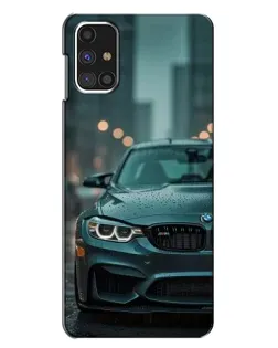 Чехол для Samsung Galaxy M31s с картинкой «BMW в огнях города» Чехол для Samsung Galaxy M31s с картинкой «BMW в огнях города»