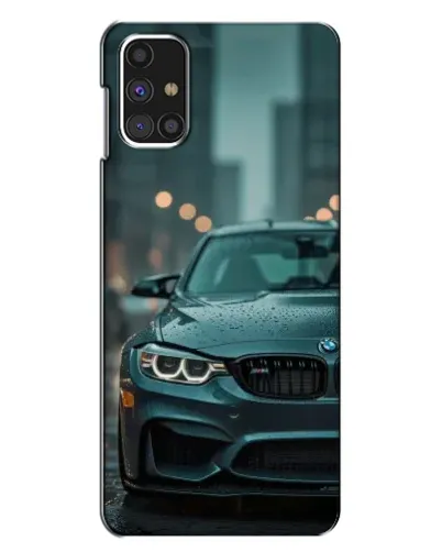 Чехол для Samsung Galaxy M31s с картинкой «BMW в огнях города» Чехол для Samsung Galaxy M31s с картинкой «BMW в огнях города»