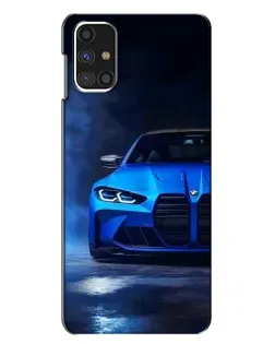 Чехол для Samsung Galaxy M31s с картинкой «Голубая BMW M4» Чехол для Samsung Galaxy M31s с картинкой «Голубая BMW M4»