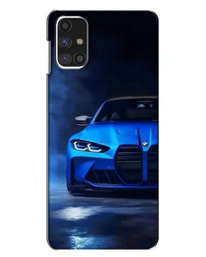Чехол для Samsung Galaxy M31s с картинкой «Голубая BMW M4» Чехол для Samsung Galaxy M31s с картинкой «Голубая BMW M4»