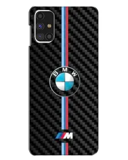 Чехол для Samsung Galaxy M31s с картинкой «Эмблема BMW и карбон» Чехол для Samsung Galaxy M31s с картинкой «Эмблема BMW и карбон»